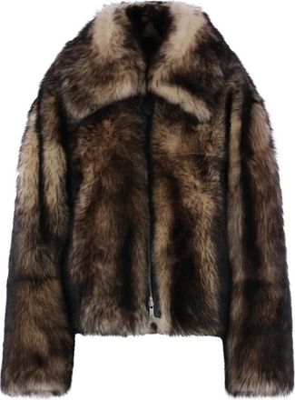 Jil Sander Lammy coat - Bruin