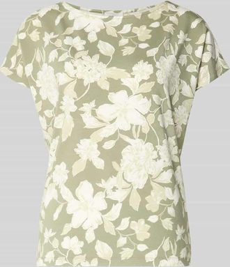 s.Oliver Red Label Loose Fit T-Shirt aus Viskose-Mix in Khaki, Gr&ouml;&szlig;e 34