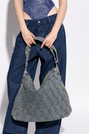 Diesel CHARM-D HOBO Shopper Bag, Womens, Blue
