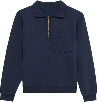 Fortela Woven Zip-Up Sweatshirt in Blue at Nordstrom, Size X-Small