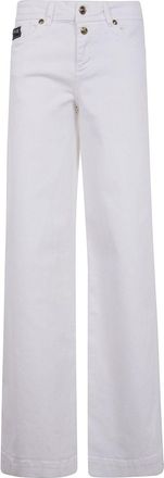 Versace Jeans Couture Jeans con logo - Bianco