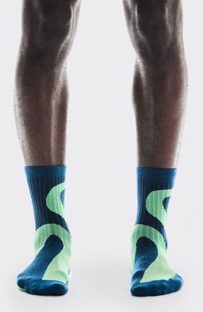 On Liquid Logo High 2-Pack Socks in Tempest/Honeydew at Nordstrom, Size Medium