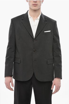 Neil Barrett Cotton-Blend Jacket with Double Vents and Classic Notch Lape size 52
