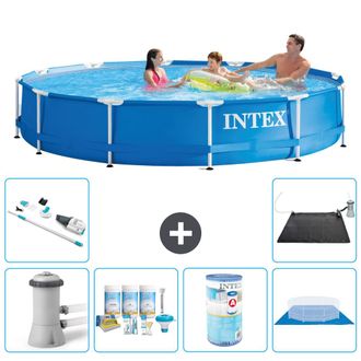 Intex Piscina Con Estructura Redonda - 366x76 Cm - 8-piezas S41773