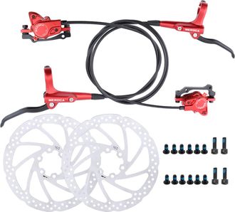 OEM Juego De Frenos De Disco Hidr&aacute;ulicos (rojo) Para Bicicleta De Monta&ntilde;a, Freno De Disco Para Bicicleta