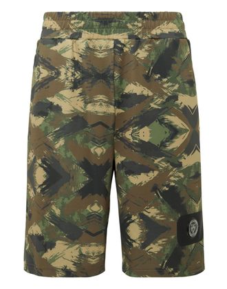 Plein Sport Sportieve Shorts Camouflage