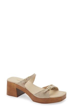 Free People Beck Slide Sandal in Sunstone Sand Suede at Nordstrom, Size 10Us