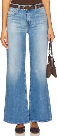 AG - Adriano Goldschmied Saige Wide Leg Jeans In 18 Years Bisou