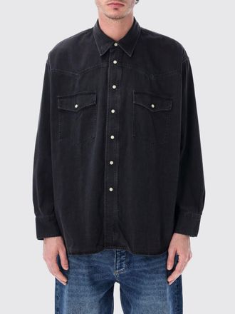 STUDIO NICHOLSON Camicia casual in denim di cotone