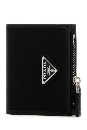 Prada Mens Black Canvas Wallet Nero Portafogli