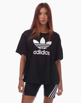 adidas Womens Adidas Womens/Ladies Trefoil Plus Short-Sleeved T-Shirt - Black - Size: 32 uk - 34 uk