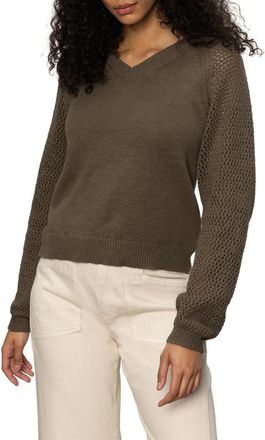 Sanctuary Perfect Time Cotton Sweater in Kalamata at Nordstrom, Size X-Small