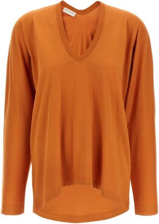 Dries Van Noten Dames, Tops, Oranje, Maat: M Katoen