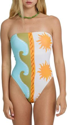 Billabong Sunblind Tully One-Piece Swimsuit in Salt Crystal at Nordstrom, Size X-Large