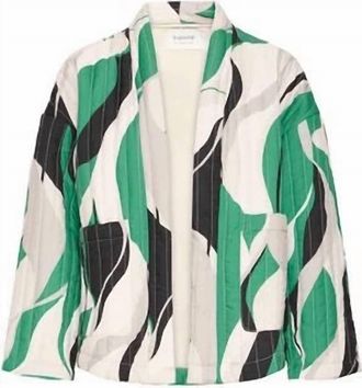 b.young Womens Nora Quilted Jacket In Green