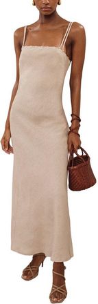 Reiss Roxanne Linen Slip Dress