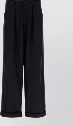Dolce & Gabbana virgin wool wide-leg trousers