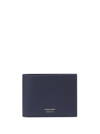 Ferragamo Portemonnee met logoprint - Blauw
