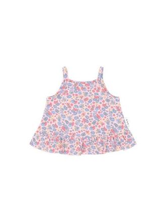 Huxbaby Vintage Floral Peplum Top in Dusty Pink Multi at Nordstrom, Size 6-12M Au
