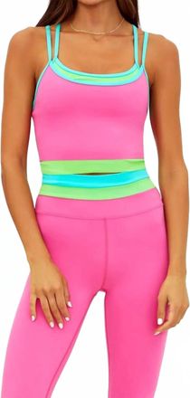 Beach Riot Vinny Top In Strawberry Ice