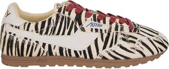 Autry BlackWhite Striped Sneakers