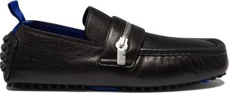 Burberry Mens Motor Loafers - Black Leather - Size EU 40