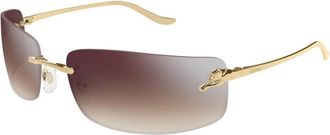Cartier Accessoires, unisex, Geel, ONE Size, Zonnebril
