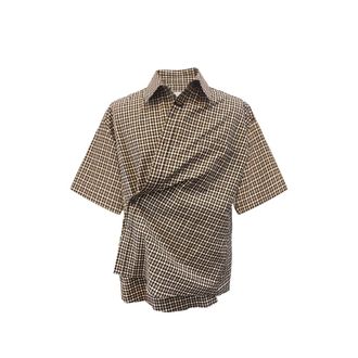 Martine Rose Check-pattern Short-sleeve Shirt