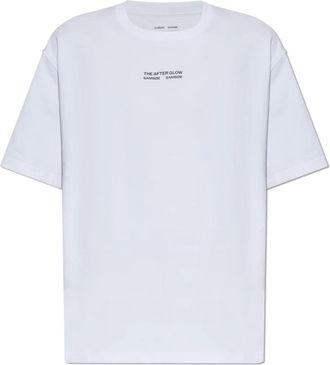 Sams&oslash;e & Sams&oslash;e Sauni T-shirt - Heren - T-shirts - Wit - L - Katoen - Tops