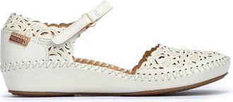 Pikolinos Comfortabele damessandaal voor de zomer - Dames - Sandalen - Wit - 41 EU - Leer - Schoenen