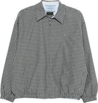 Prada Check-pattern Zip-fastening Jacket