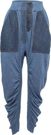 Stella McCartney Pantaloni con ruches - Blu