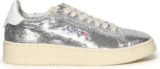 Autry Dallas Low Sparkling Sneaker - Dames - Sneakers - Grijs - 39 EU - Katoen - Schoenen