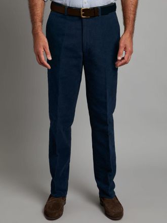 Oliver Brown Moleskin Trousers - Navy