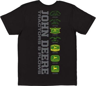 John Deere T-Shirt Logo Timeline Black, black, 3XL