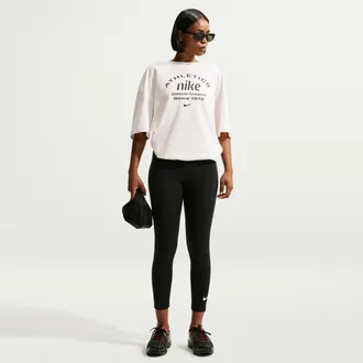 Nike Womens Nike Sportswear Classic High-Waisted 7/8 Leggings in Black | DV7789-011