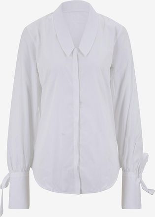 Bourrienne Paris X Popeline V-Ausschnitt Bluse Diva