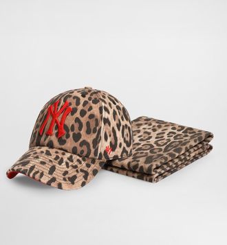 Dolce & Gabbana X 47 New York Yankees Leo-print Balaclava - Man Hats And Gloves Animal Print Onesize