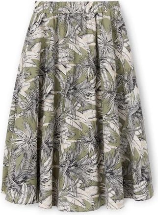 Motivi Rokken, Dames, Veelkleurig, S, Katoen, Rok met Jungleprint