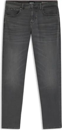 BOSS Maine regular-fit jeans in black stretch denim