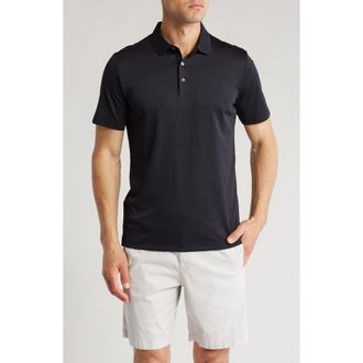 Theory Short Sleeve Polo in Black at Nordstrom Rack, Size Small