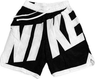 Nike Retro Large Logo Sports Quick Dry Shorts Black White AT3166-010