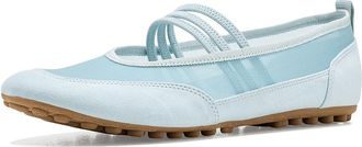Franco Sarto Fietta Womens Dress Flat Shoes Misty Blue Mesh Fabric : 8.5 M, Synthetic
