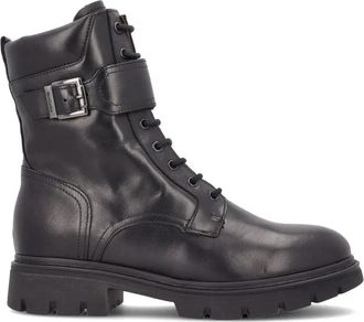 Nero Giardini Zwarte Ofena Stijlvolle Oven - Dames - Veterlaarzen - Zwart - 38 EU - Schoenen