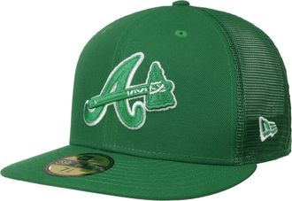 New Era 59Fifty MLB22 ST Pats Braves CapEra Women/Men - mesh Cap Trucker Closed Back, with Peak Spring-Summer Summer - 7 3/8 (58,7 cm) Green