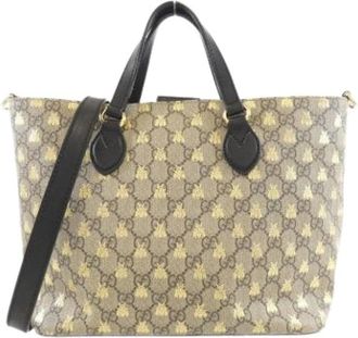Gucci Pre-owned Handbags, female, Beige, Size: ONE SIZE Pre-owned Vintage Handbag