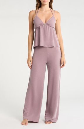 Madden Girl Halter Cami & Pants 2-Piece Set in Mauve at Nordstrom Rack, Size X-Large