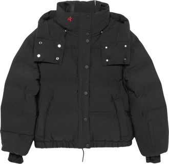 Perfect Moment Black Moments Star Embroidery Hooded Down Jacket