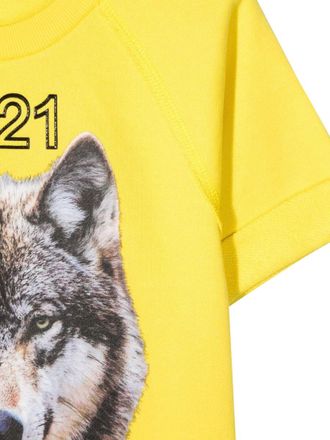 N&deg;21 Cotton Sweatshirt - Yellow