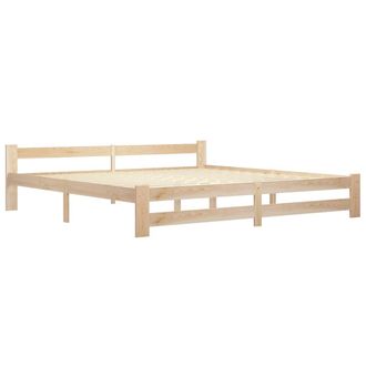 vidaXL Vidaxl - Giroletto Senza Materasso 200x200 Cm In Legno Massello Pino